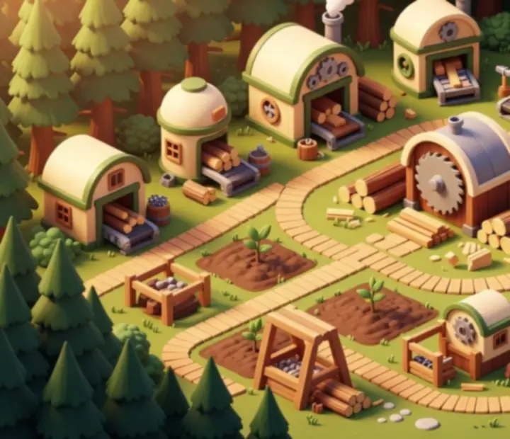 Erdei birodalom bővítése a Top Tycoon: Coin Theme Empire játékban